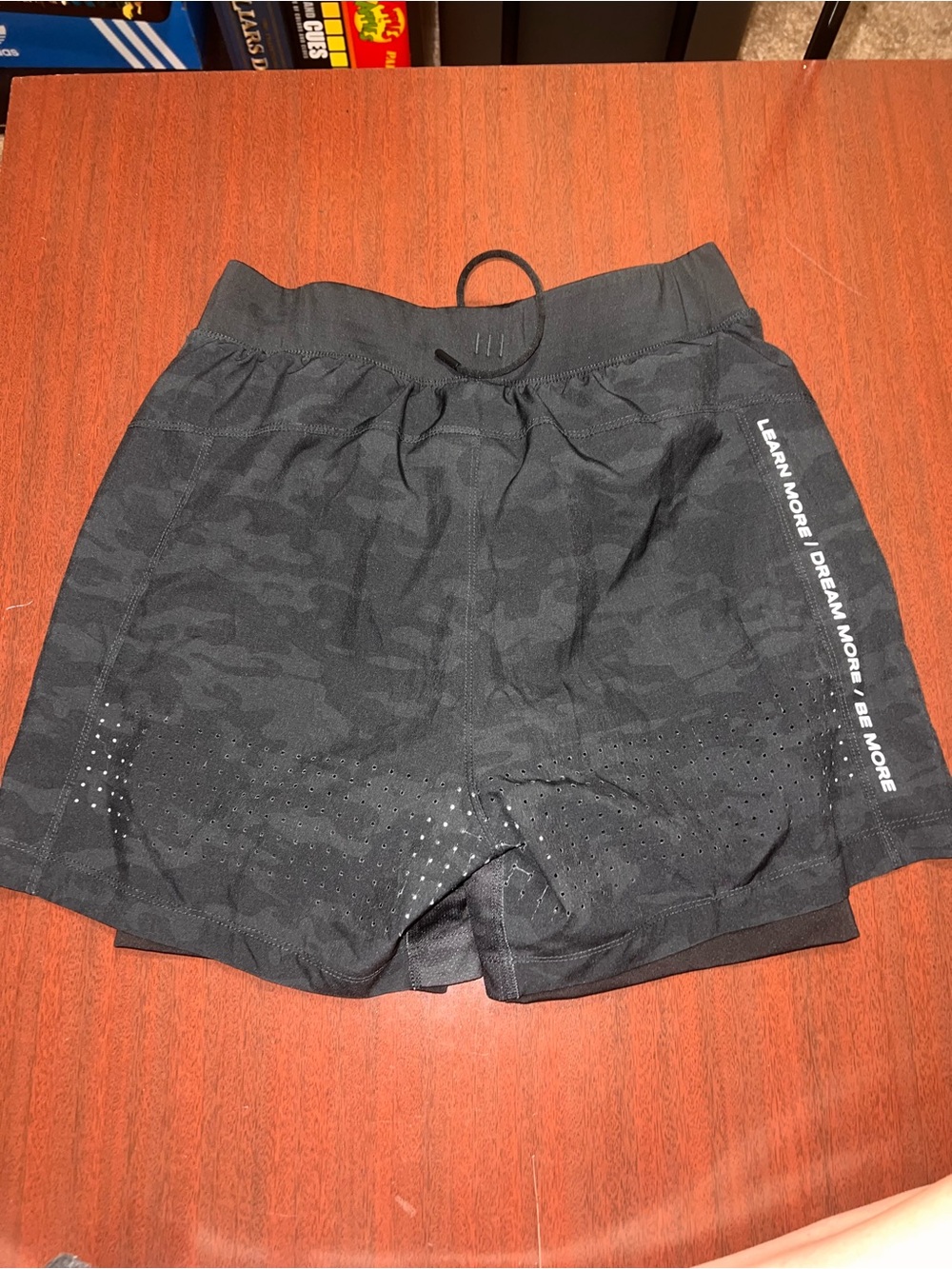 Alphalete Black Camo Infinity Waistband Training Shorts - Picture 2 of 4